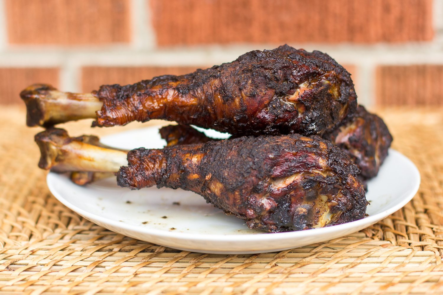 Smoked Jerk Turkey Leg